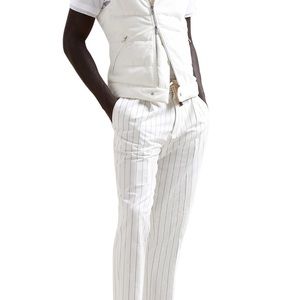 White linen Brunello Cuccinelli pants, brand new with tags on
